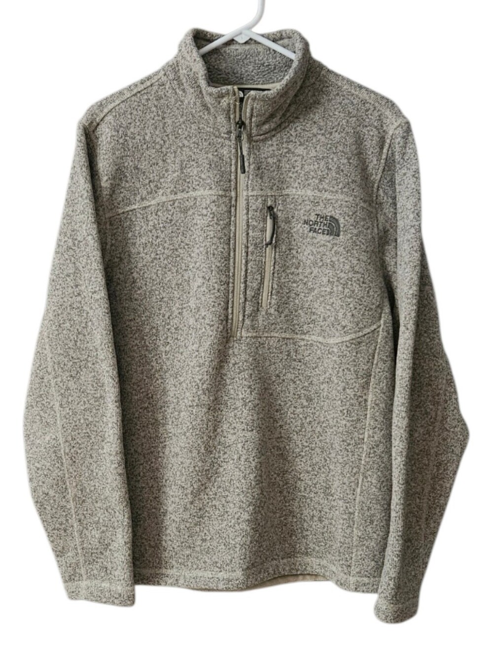 The North Face Gordon Lyons Quarter Zip Fleece Pullover Heather Gray Men's M